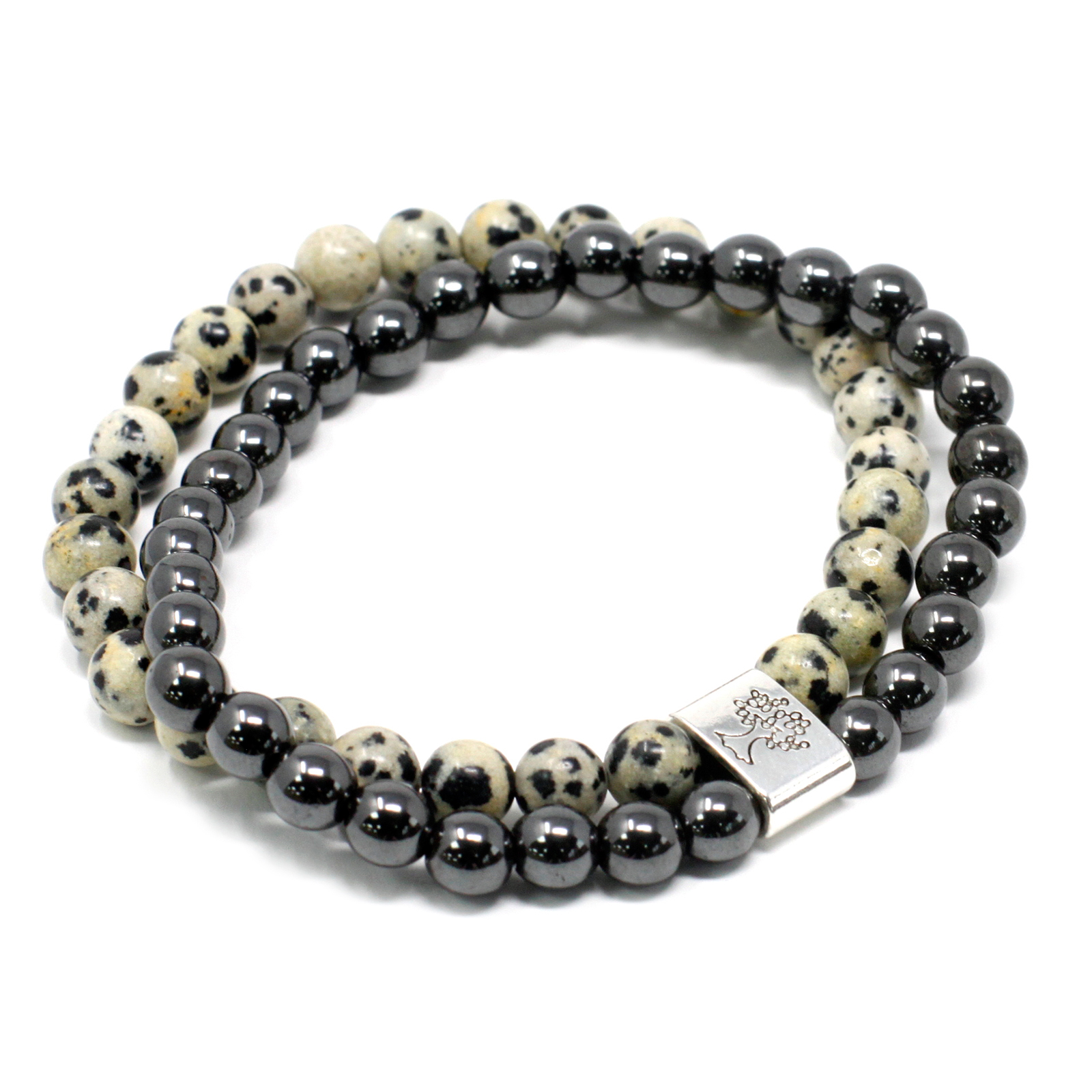 Dalmation Jasper Magnetic Gemstone Bracelet