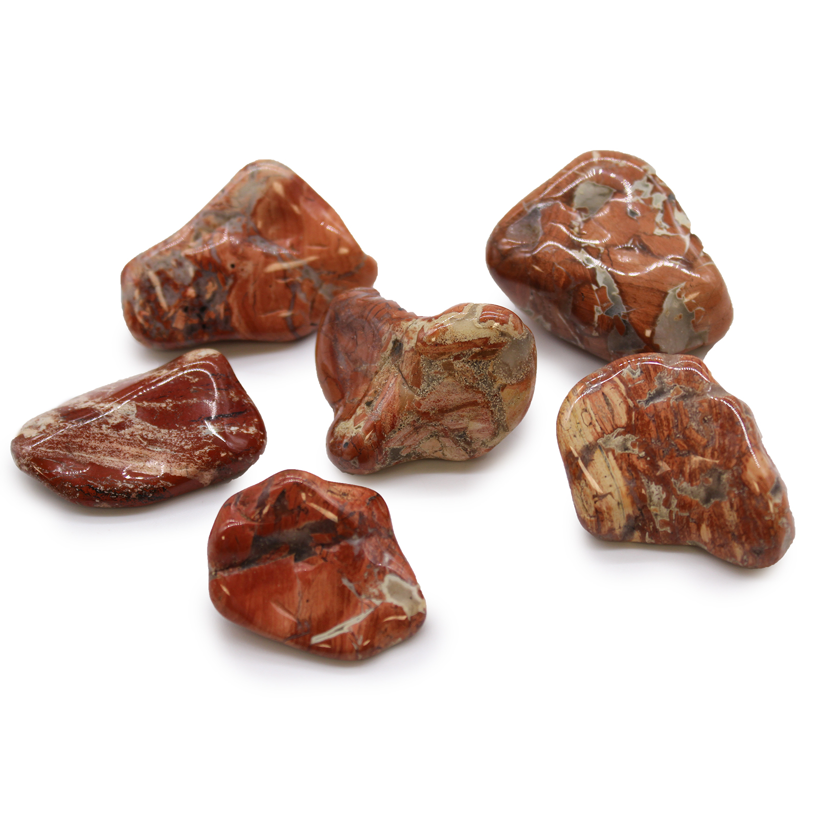 Large Tumble Stones - Light Jasper - Brecciated