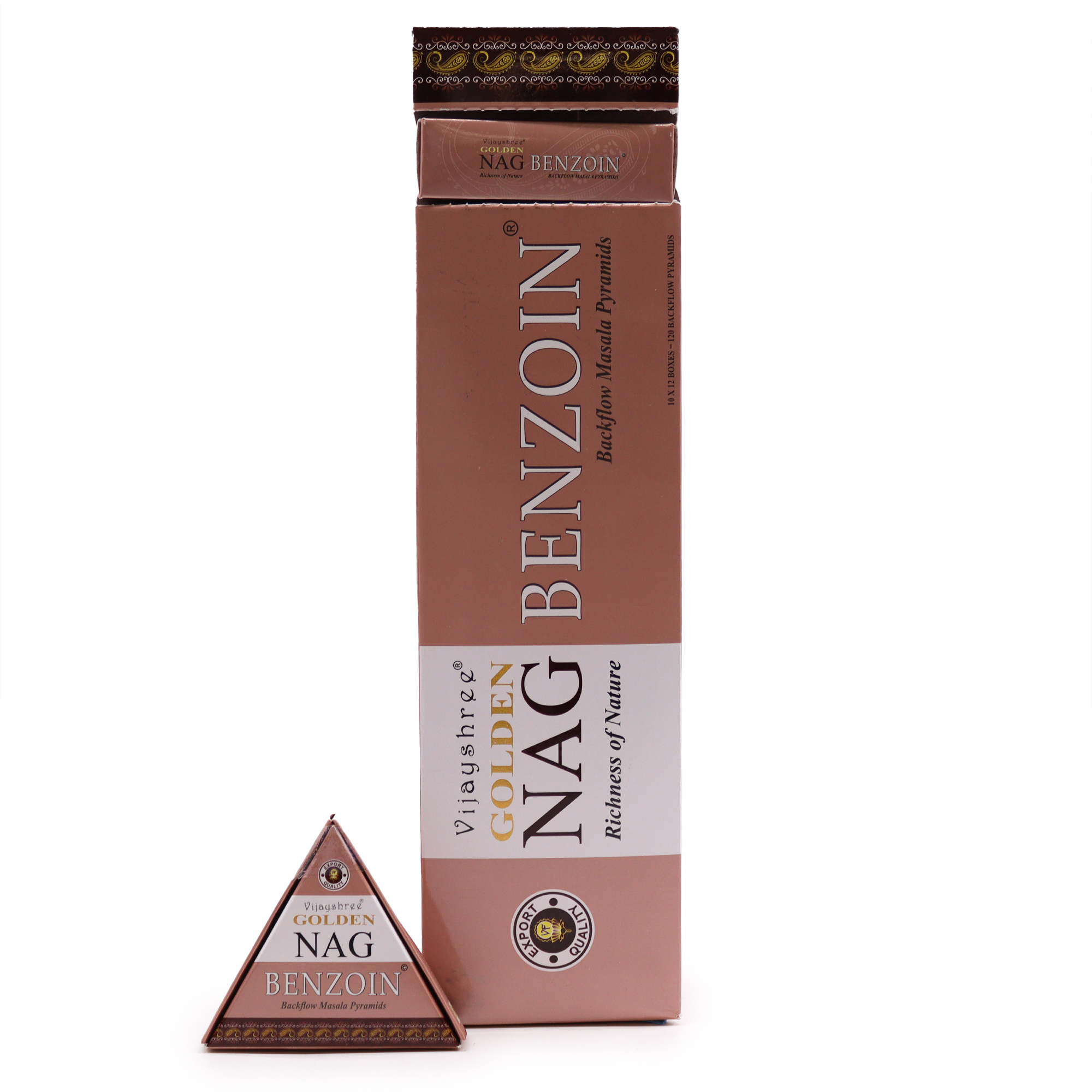 JGN - Benzoin Backflow Incense Cones
