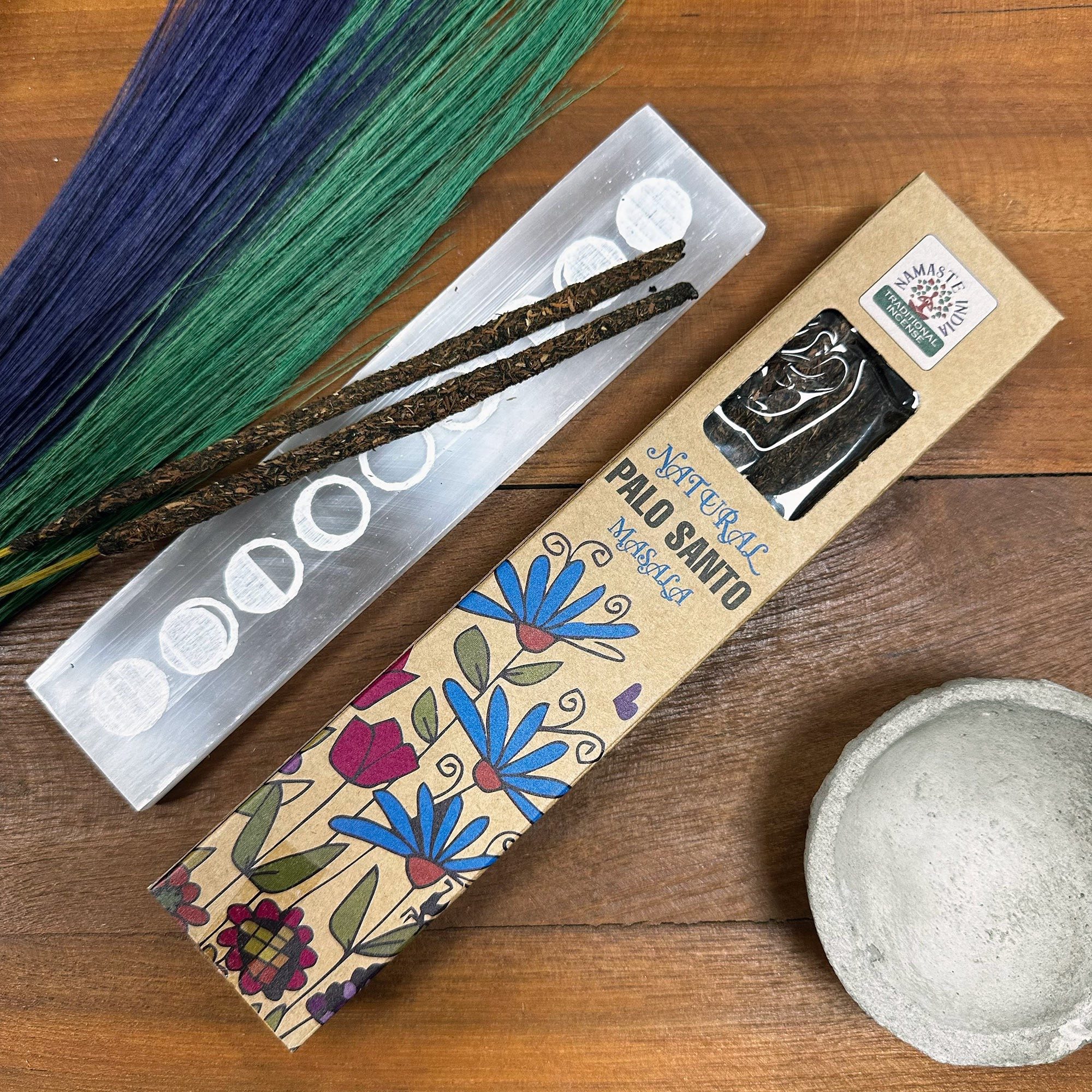 Natural Botanical Masala Backflow Incense - Palo Santo
