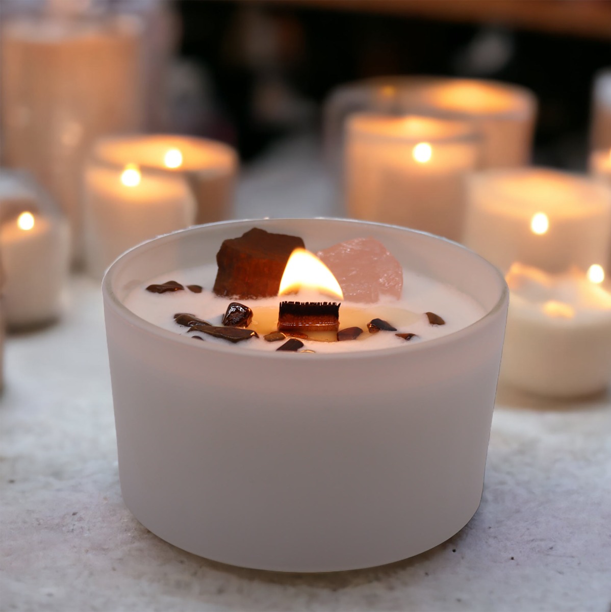 Chakra Crystal Candles - Sacral Chakra