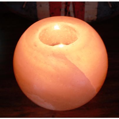 Salt Candle Holder - Round