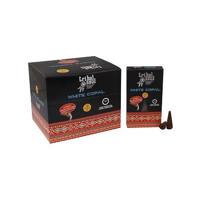 Tribal Soul Backflow Incense Cones - White Copal