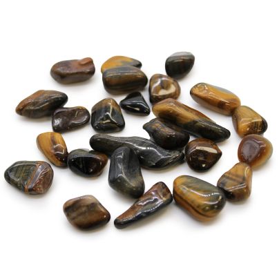 Small Tumble Stones - Tiger's Eye - Variegated
