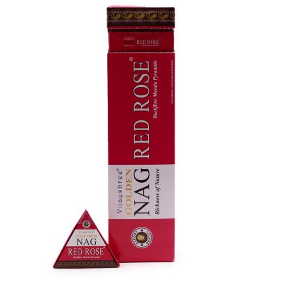 JGN - Red Rose Backflow Incense Cones