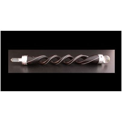 Wooden Healing Stick Spiral Carving