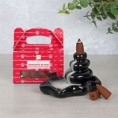 Satya Dragon's Blood Backflow Dhoop Cones