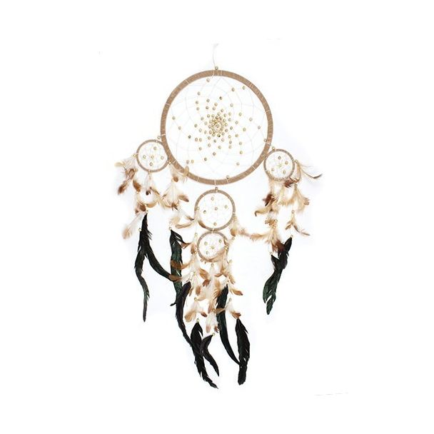Bali Dreamcatchers - Large Round - Cream/Coffee/Choc