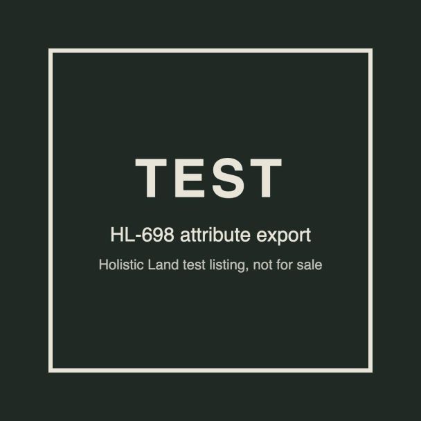 TEST HL698 attribute export