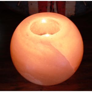 Salt Candle Holder - Round