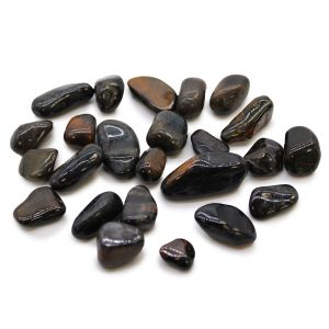 Small Tumble Stones - Tiger's Eye - Blue