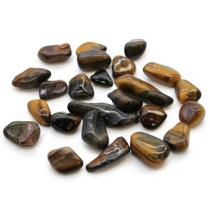 Small Tumble Stones - Tiger's Eye - Varigated